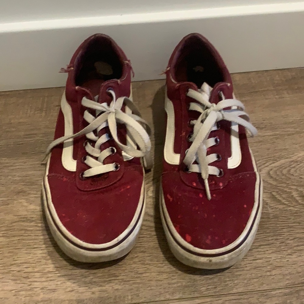 Maroon vans